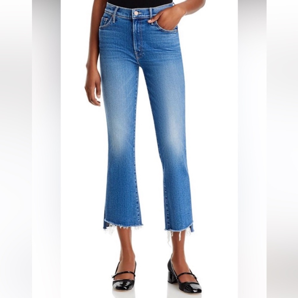 MOTHER The Insider Crop Step Fray: Work Hard Play Hard